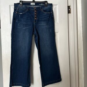 🔥 NICOLE MILLER | SOHO high rise wide leg crop jean | size 10